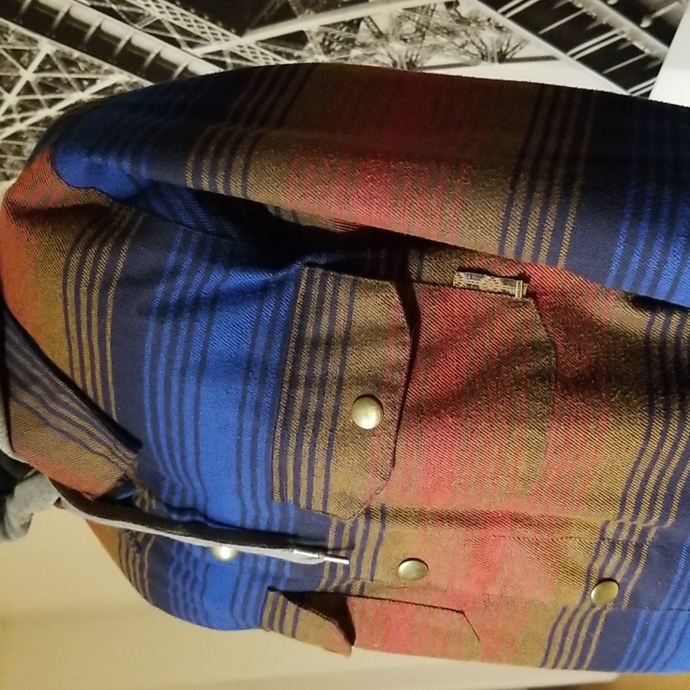 Burton Dryride Men's Unisex Ski Winter Jacket / Sz S / Multicolour Orange, blue - Picture 5 of 17